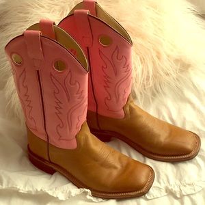 Old West Pink Cowboy Boots